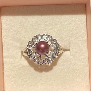 It’s Pearl Time Mia Ring! Sterling Silver .925! Brand New! Size 8